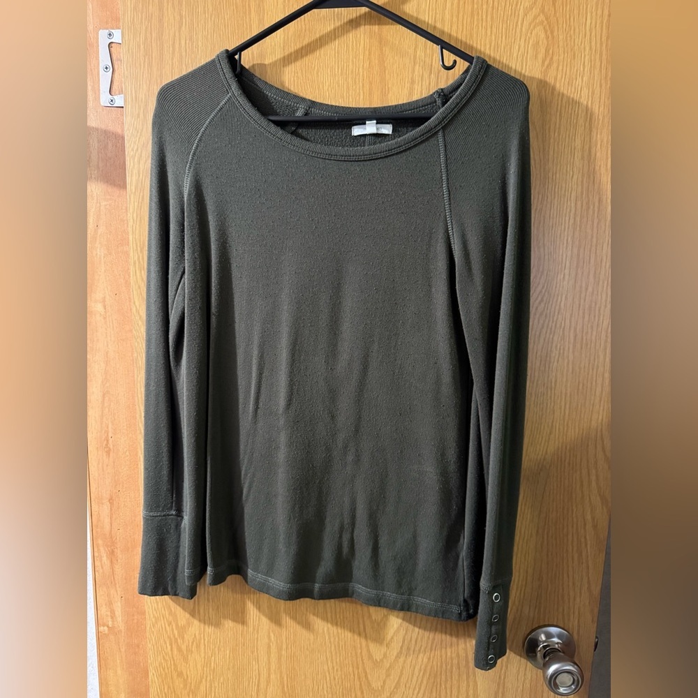Maurices Dark Olive Long Sleeve Top
